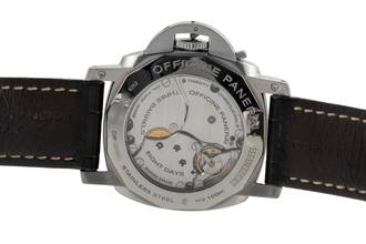 Thumbnail von Panerai Luminor 1950 8 Days GMT Stahl Handaufzug Herrenuhr Ref. PAM00233 Box & Papiere 2014