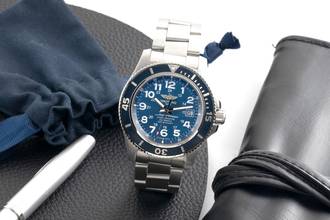 Thumbnail von Breitling Superocean II 44 Stahl Blue Dial Automatik Herrenuhr Ref. A17392D71