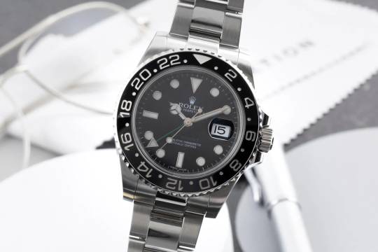  Rolex GMT-Master II Oyster Edelstahl Automatik Herrenuhr Ref. 116710LN B&P 2011 