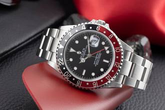 Thumbnail von Rolex GMT-Master II Coke Oyster Edelstahl Automatik Herrenuhr Ref. 16710 A-Serie