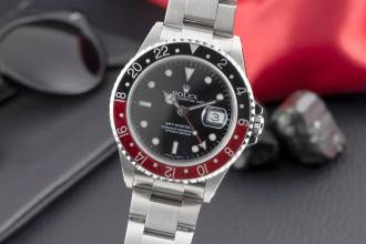 Thumbnail von Rolex GMT-Master II Coke Oyster Edelstahl Automatik Herrenuhr Ref. 16710 A-Serie