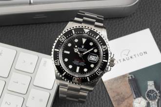 Thumbnail von Rolex Sea-Dweller Single Red Edelstahl Herrenuhr Oyster Ref. 126600 B&P 2018