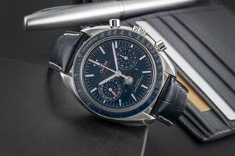 Thumbnail von Omega Speedmaster Moonphase Mondphase Chronograph Co-Axial 304.33.44.52.03.001 B&P