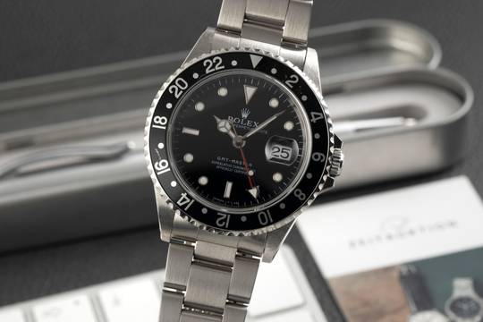  Rolex GMT-Master Oyster Edelstahl Automatik Herrenuhr Ref. 16700 U-Serie 