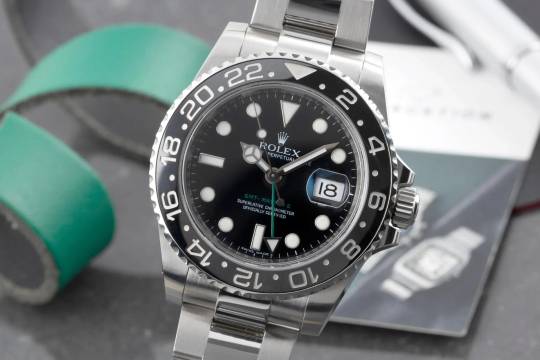  Rolex GMT-Master II Oyster Edelstahl Automatik Herrenuhr Ref. 116710LN M-Serie 