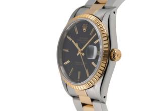 Thumbnail von Rolex Oyster Perpetual Date 34 Black Dial Edelstahl / Gold Ref. 15223 B&P 1994