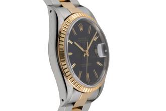 Thumbnail von Rolex Oyster Perpetual Date 34 Black Dial Edelstahl / Gold Ref. 15223 B&P 1994