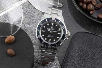 Thumbnail von Rolex Submariner (No Date) Oyster Edelstahl Automatik Herrenuhr Ref. 14060 S-Serie