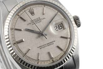 Thumbnail von Rolex Datejust 36 Silver Linen Sigma Dial Stahl / Weissgold Automatik Ref. 1603