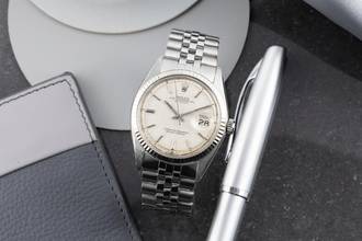 Thumbnail von Rolex Datejust 36 Silver Linen Sigma Dial Stahl / Weissgold Automatik Ref. 1603