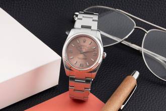 Thumbnail von Rolex Air King 34 Salmon Dial 369 Stahl Weissgold Automatik Ref. 114234 V-Serie