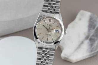  Rolex Datejust 36 Edelstahl Silver Dial Automatik Herrenuhr Ref. 16000 Vintage 