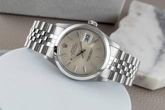 Thumbnail von Rolex Datejust 36 Edelstahl Silver Dial Automatik Herrenuhr Ref. 16000 Vintage