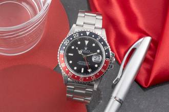 Thumbnail von Rolex GMT-Master II Coke Fat Lady / Sophia Loren Herrenuhr Ref. 16760 R-Serie
