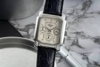  Glashütte Original Senator Chronograph Stahl Automatik Ref. 1-39-31-06-04-04 B&P 2000 