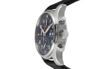 Thumbnail von IWC Fliegeruhr Spitfire Chronograph Pilot Spitfire Chronograph Automatik Edelstahl Ref. IW387903 Papiere