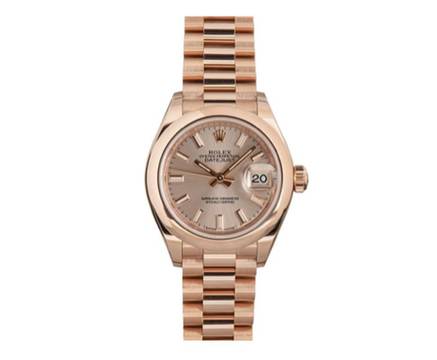 Rolex Lady-Datejust 28 - Sundust Dial - Presidential Bracelet - Rose Gold - 279165 2016