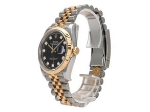 Thumbnail von Rolex Datejust 36 Oystersteel / Gelbgold Ref. 126233 Schwarz Diamant Jubile-Band