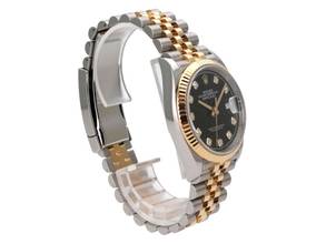 Thumbnail von Rolex Datejust 36 Oystersteel / Gelbgold Ref. 126233 Schwarz Diamant Jubile-Band