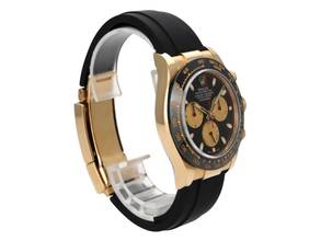 Thumbnail von Rolex Daytona Gelbgold / Oysterflex Ref. 116518LN Schwarz / Champ