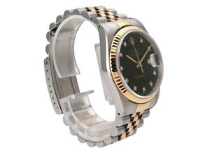 Thumbnail von Rolex Datejust 36 Edelstahl Gelbgold 16233 Schwarz Diamant Jubile-Band