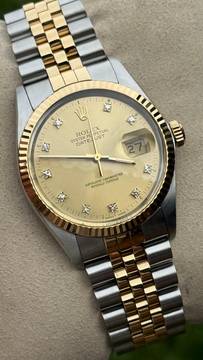 Rolex Datejust 36 Diamond dial Top No Stretch Fullset