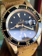 Thumbnail von Rolex Submariner Date 1680/8 Submariner Date 18k Nipple Dial Schwarz-Full Set 1979 Neuer Service Sammlerzustand-Unpoliert-1. Besitz ! Punched Papers !!!!