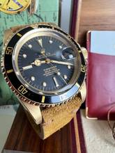 Thumbnail von Rolex Submariner Date 1680/8 Submariner Date 18k Nipple Dial Schwarz-Full Set 1979 Neuer Service Sammlerzustand-Unpoliert-1. Besitz ! Punched Papers !!!!