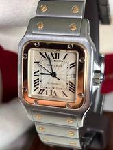 Thumbnail von Cartier Santos Galbée 2319 Santos Galbee 29mm Stahl-Gold-Service 2025 mit Service Box Tresoruhr-unpoliert !