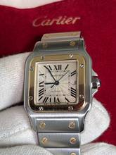 Thumbnail von Cartier Santos Galbée 2319 Santos Galbee 29mm Stahl-Gold-Service 2025 mit Service Box Tresoruhr-unpoliert !