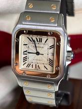 Thumbnail von Cartier Santos Galbée 2319 Santos Galbee 29mm Stahl-Gold-Service 2025 mit Service Box Tresoruhr-unpoliert !