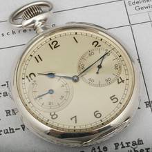 Thumbnail von A. Lange & Söhne B-Uhr Taschenuhr Deutsche Kriegsmarine WWII 59mm Anker-Chronometer 1942 Nahezu Neuwertig Mit zertifikat vom Uhrenmuseum