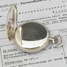 Thumbnail von A. Lange & Söhne B-Uhr Taschenuhr Deutsche Kriegsmarine WWII 59mm Anker-Chronometer 1942 Nahezu Neuwertig Mit zertifikat vom Uhrenmuseum