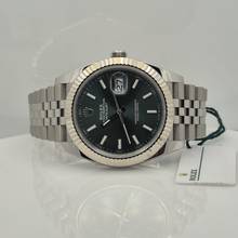 Thumbnail von Rolex Datejust 41 41mm Ouro Branco & Aço Mint Green Jubilee Automático Completo