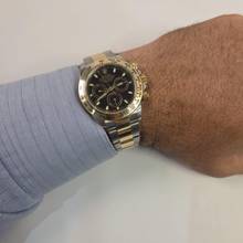 Thumbnail von Rolex Daytona Ouro & Aço Black Dial 40mm Automático Completo