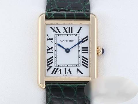  Cartier Tank Solo Großes Modell Edelstahl Gelbgold 750 W1018855 2022 Stahl 18kt Yellow Gold 