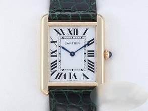  Cartier Tank Solo Großes Modell Edelstahl Gelbgold 750 W1018855 2022 Stahl 18kt Yellow Gold 