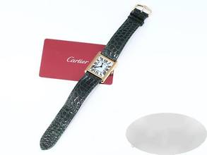 Thumbnail von Cartier Tank Solo Großes Modell Edelstahl Gelbgold 750 W1018855 2022 Stahl 18kt Yellow Gold