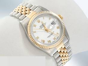Thumbnail von Rolex Datejust 36mm 16233 Edelstahl Gelbgold 750 Automatik Stainless Steel 18kt Yellow Gold Jubilé-band Chronometer Oyster White Dial
