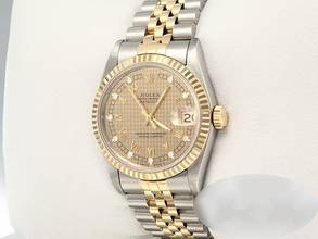 Thumbnail von Rolex Datejust 31mm Stahl Gelbgold 750 Diamanten Automatik Stainless Steel 18kt Yellow Gold Jubilé-band Chronometer Oyster