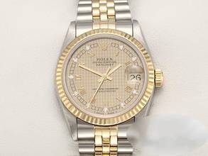  Rolex Datejust 31mm Stahl Gelbgold 750 Diamanten Automatik Stainless Steel 18kt Yellow Gold Jubilé-band Chronometer Oyster 