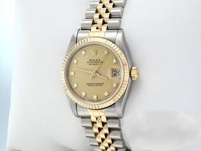 Rolex Datejust 31 31mm 68273 Steel Yellow Gold 750 Diamonds Automatic Stainless Steel 18kt Yellow Gold Jubilee Bracelet Chronometer Oyster