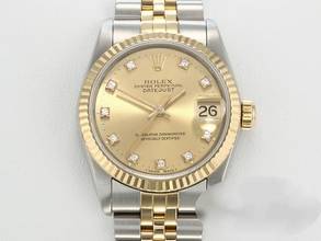 Thumbnail von Rolex Datejust 31 31mm 68273 Stahl Gelbgold 750 Diamanten Automatik Stainless Steel 18kt Yellow Gold Jubilé-band Chronometer Oyster