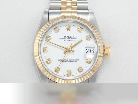  Rolex Datejust 31 31mm 78273 2000 Stahl Gelbgold 750 Diamanten Automatik Stainless Steel 18kt Yellow Gold Jubilé-band Chronometer Oyster White Dial 