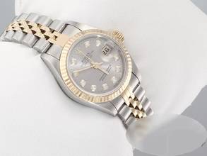 Thumbnail von Rolex Lady-Datejust Edelstahl Gelbgold 750 1999 Lc100 Diamanten Automatik Gold Stahl Stainless Steel 18kt Yellow Gold Jubilé-band Chronometer Oyster