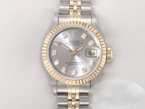 Rolex Lady-Datejust stainless steel yellow gold 750 1999 Lc100 diamonds automatic gold steel stainless steel 18kt yellow gold Jubilee bracelet chronometer Oyster