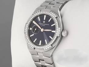 Thumbnail von Vacheron Constantin Overseas 37mm 2305V 2022 stainless steel diamonds Steel Blue Dial