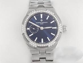 Vacheron Constantin Overseas 37mm 2305V 2022 stainless steel diamonds Steel Blue Dial