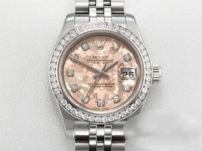 Rolex Lady-Datejust 26 179384 2011 Steel White Gold 750 Diamonds Automatic Stainless Steel 18kt White Gold Jubilee Bracelet Chronometer Oyster