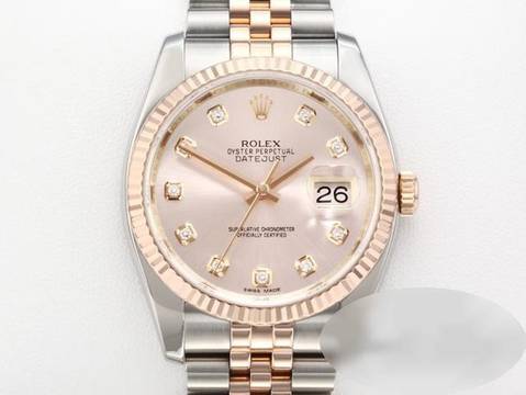  Rolex Datejust 36 36mm 116231 2010 Stahl Rosegold 750 Diamanten Automatik Stainless Steel 18kt Rose Gold Jubilé-band Chronometer Oyster 